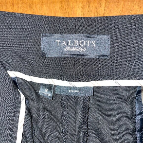 Talbots Womens Black Stretch Trousers Size 8 - Picture 4 of 6